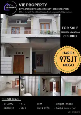 Rumah Rapi di Permata Kranggan Cibubur