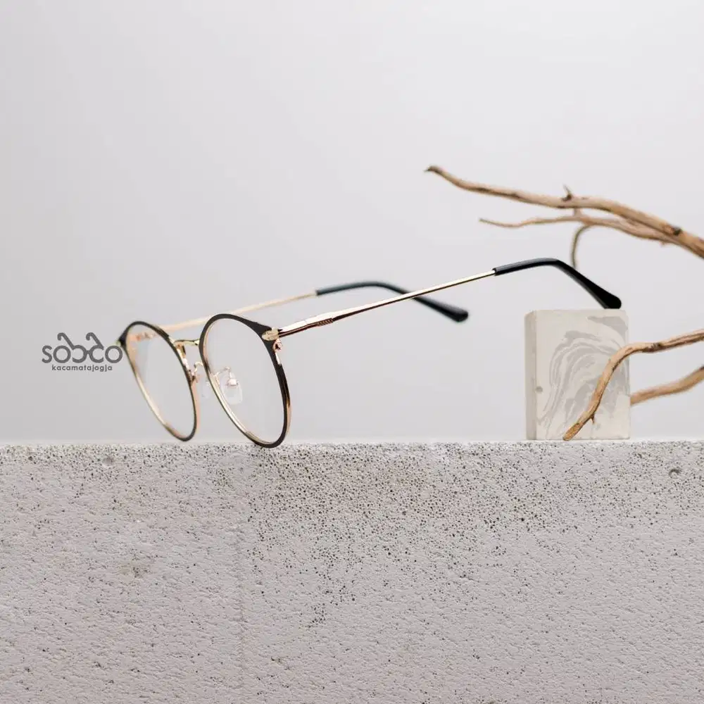 Kacamata Bulat Besi Korea Desain Elegan - TAYANA 03