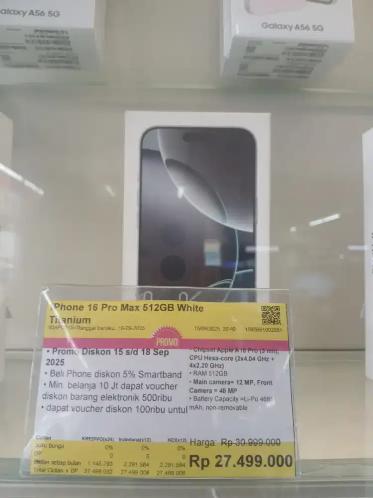 Iphone 16 pro max 512GB bisa cicilan tanpa kartu kredit