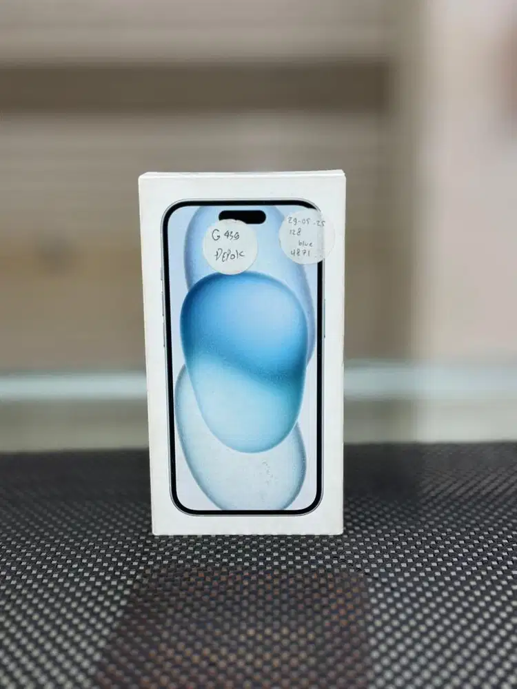 JUAL IPHONE 15 128 GB LIKE NEW WARNA BIRU