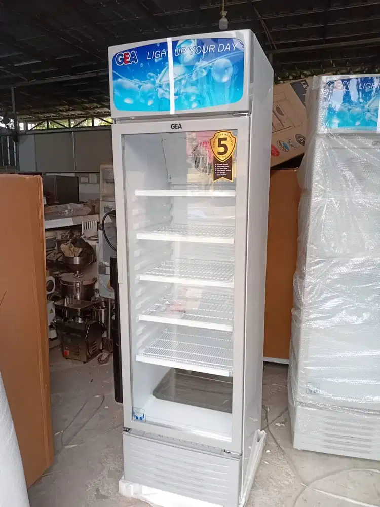 Cuci Gudang New Gea EXPO-382P 1 Satu Pintu Showcase - Display Cooler
