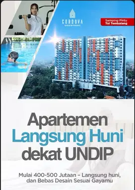 APARTEMEN CORDOVA DEKAT UNDIP TEMBALANG SEMARANG