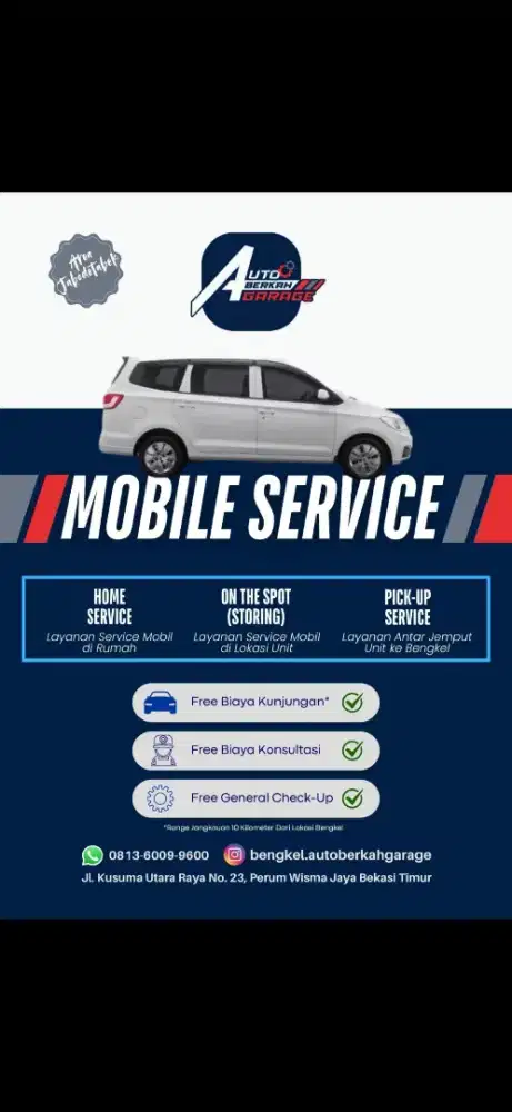 Jasa Home Service Servis Storing Panggilan Bengkel Mobil Bekasi