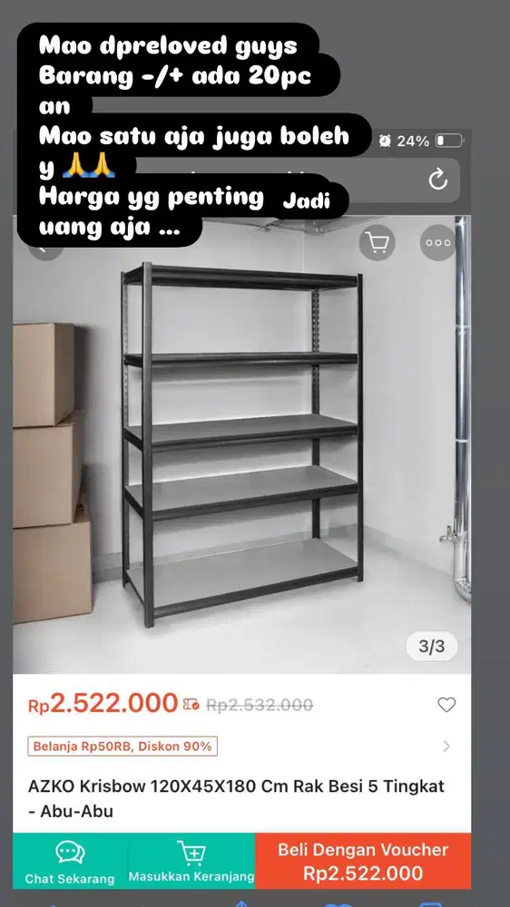 Rak susu. ace hardware