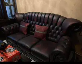 1 Unit Sofa 3 Dudukan & Meja bulat informa