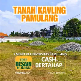 Tanah Kavling pamulang, Akses Jalan Lebar, Cocok Untuk Hunian