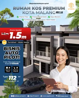 RUMAH KOS EKSKLUSIVE DEKAT KAMPUS UNIBRAW KOTA MALANG