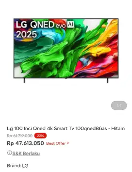 LG QNED 4K 100 INCI