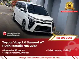 [ GARANSI 5TH ] Toyota Voxy 2.0 Sunroof AT Putih Metalik 2019/2020