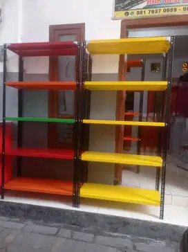 Rak besi rak barang rak buku