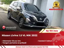 [ GARANSI 5TH ] Nissan Livina 1.5 VL Hitam NIK 2022/2023