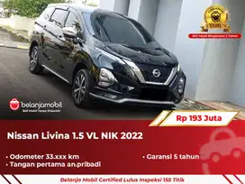 [ GARANSI 5TH ] Nissan Livina 1.5 VL Hitam NIK 2022/2023