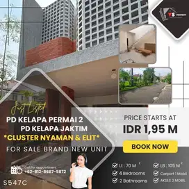 PD KELAPA PERMAI 2 JAKTIM  RUMAH MODERN INDUSTRIAL READY UNIT S547C