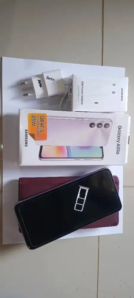 samsung a05s 6+6/128 masih ori bawaan pabrik lengkap no minus