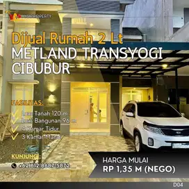 METLAND TRANSYOGI CIBUBUR RUMAH MINIMALIS 2 LT DALAM CLUSTER D04