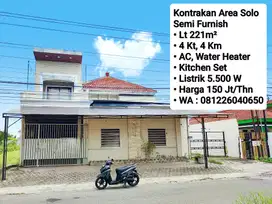 Sewa Rumah Semi Furnish Area Solo Dekat Manahan, Dekat Colomadu, Kleco