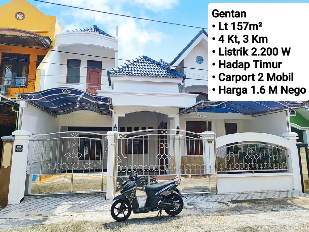 Jual Rumah Siap Pakai Tanpa Renov Area Perum Cluster Gentan