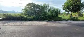 Tanah strategis pinggir jalan aspal Forlantas Sidomoyo jl Godean km 7