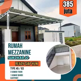 DIJUAL RUMAH MEZZANINE 3 KAMAR TIDUR BARU SIAP HUNI