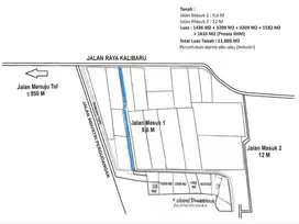 Dijual Tanah Peruntukan Gudang SHM 1,1 Ha