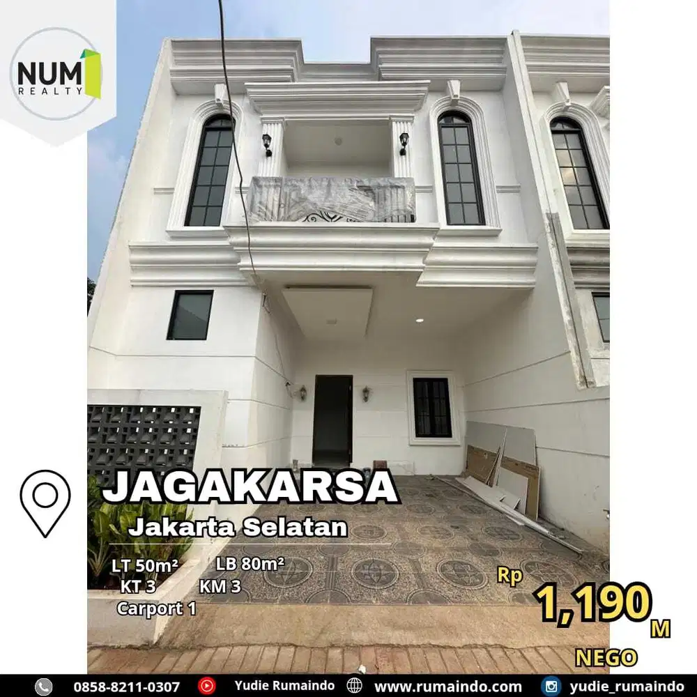 Rumah Cluster di Jagakarsa Jakarta Selatan