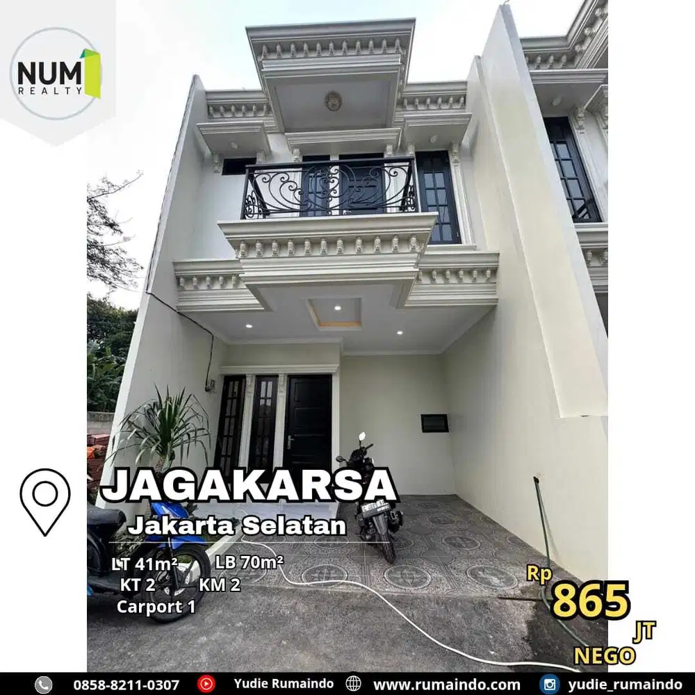 Rumah Cluster di Jagakarsa Jakarta Selatan
