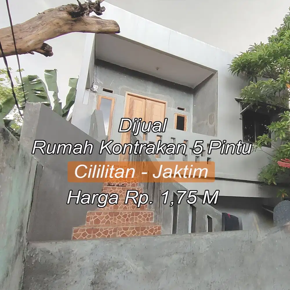Dijual Rumah Kontrakan Dewi Sartika Jaktim Bisa Masuk mobil.