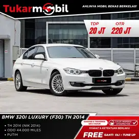 [BERGARANSI] BMW 320i LUXURY F30 METIK TAHUN 2014 PUTIH LOW KM
