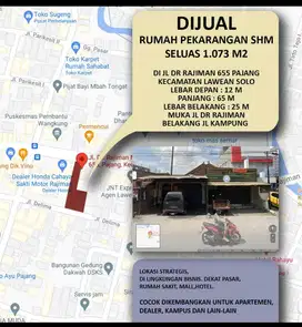 Rumah Hitung Tanah Daerah Komersil Di Laweyan Solo
