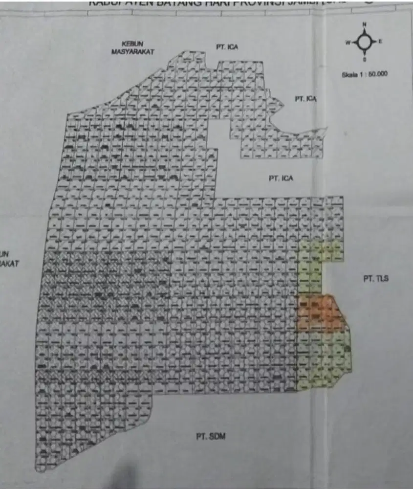 Lahan Perkebunan  3200 hektar di Batanghari
