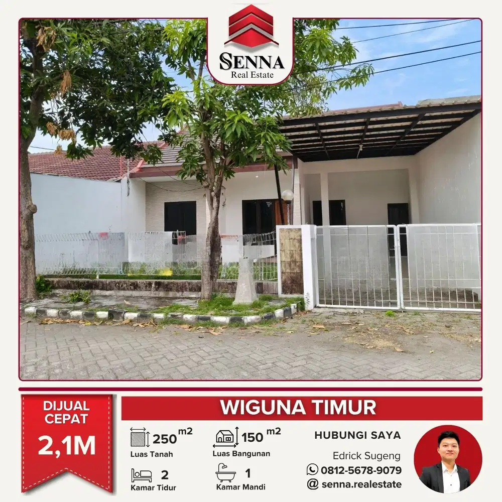 DIJUAL CEPAT BUTUH UANG RUMAH BAGUS WIGUNA TIMUR