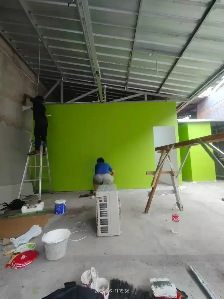 Tukang plafon gypsum murah pvc partisi dan lain lain Fee 10%