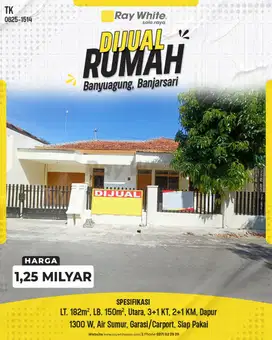 Rumah Bebas Banjir Banyuagung Banjarsari Solo Siap Pakai