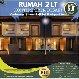 Jual Rumah Desain Gen Z Kontemporer 2 Lantai Mewah di Kartasura, Solo