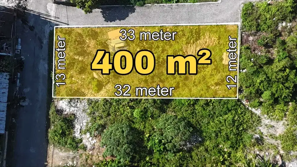 Tanah View Laut Dekat Pantai Lingkungan Villa Ungasan Uluwatu