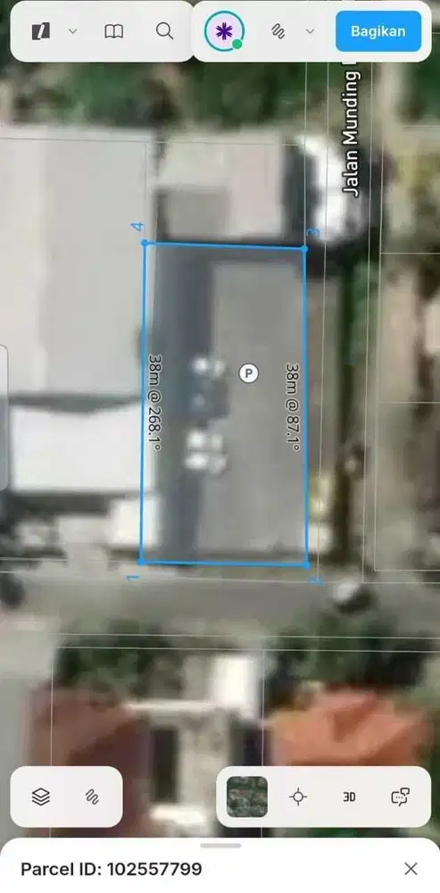 Tanah Strategis Jalan Utama Muding Indah Kerobokan Badung Bali