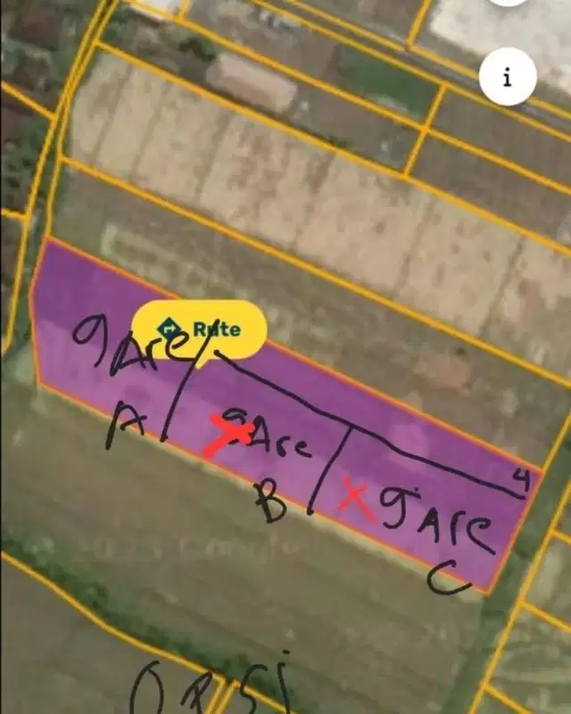 Sisa 1, Tanah view sawah dan laut di Tabanan, 500 meter ke pantai