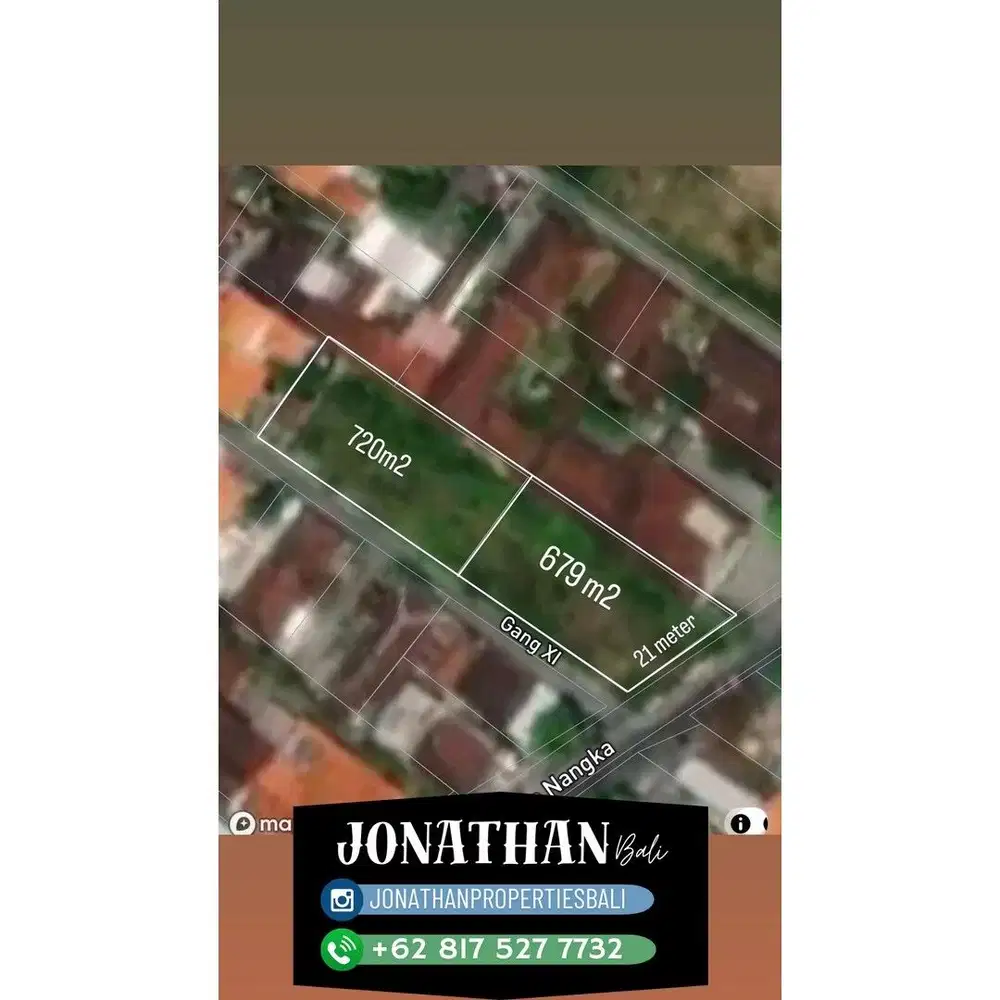 Dijual tanah jalan utama Nangka Selatan