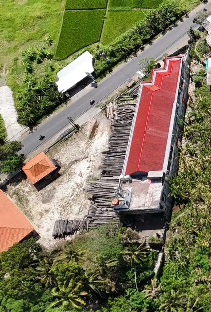 Tanah Los Sungai View Sawah di Jalan Raya Utama
