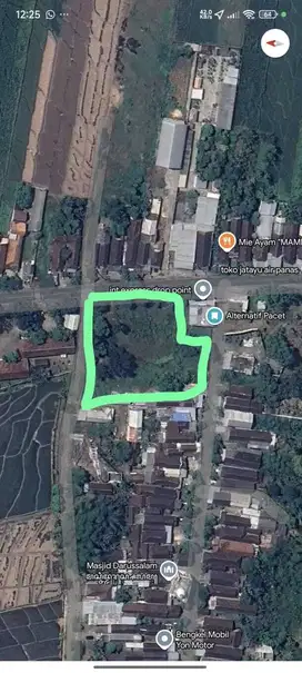 Mulai 4.8M , jalan utama mojosari - pacet 2.570M2 , SHM