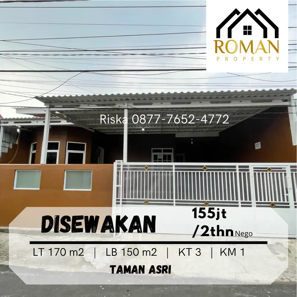 DISEWAKAN RUMAH BESAR DI TAMAN ASRI