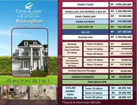 CitraLand Kairagi Manado type Buckingham