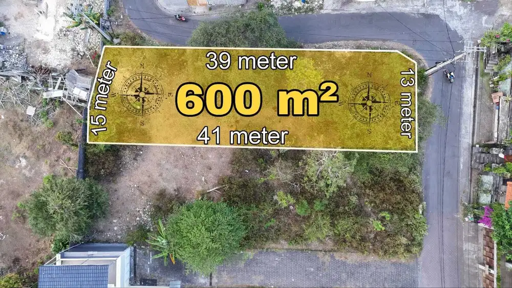 Tanah Strategis Lingkungan Villa Dekat Pantai di Nusa Dua Bali