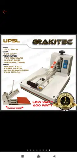 jual mesin sablon dtf 600watt no minus baru di pakai 3 kali