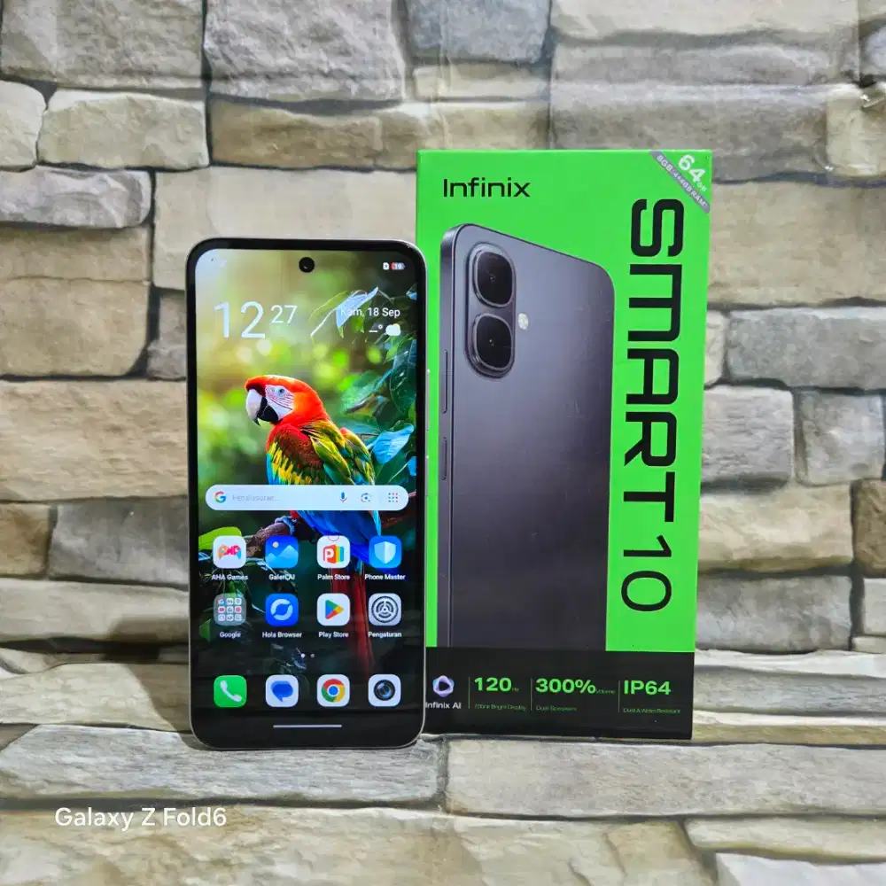 Infinix Smart 10 4/64 4G Fulset segel mulus 99% like new Garansi
