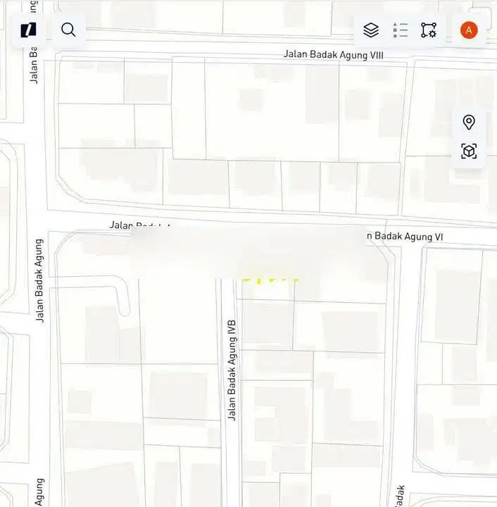 Tanah di jalan badak agung sentral renon, akses jalan 8 meter