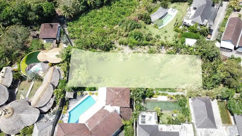 tanah kawasan villla mewah di Canggu, akses jalan 4 meter