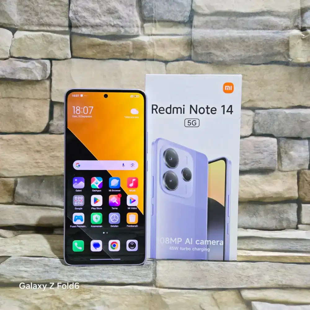 Xiaomi Redmi Note 14 5G 8/256 Fulset segel mulus 98% Garansi panjang