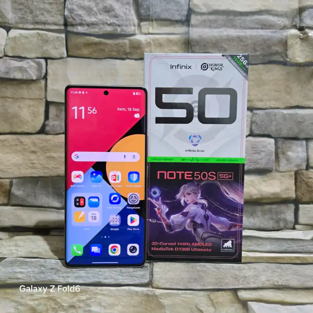 Infinix Note 50s 5G Plus 8/256 Fulset segel mulus 99% Like New Garansi