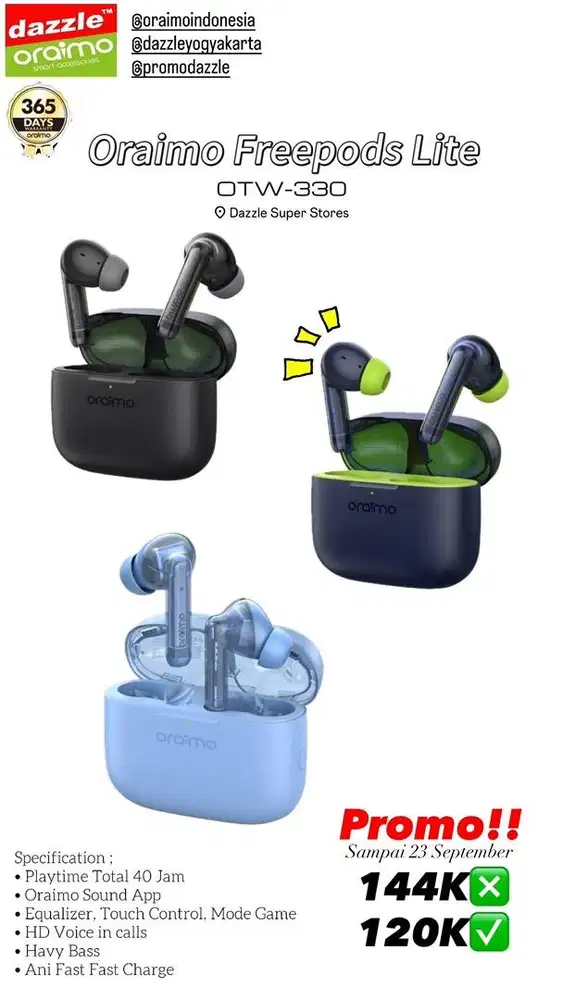 TWS Oraimo OTW-330